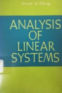 Image of Analysis of Linear Systems / David K. Cheng
