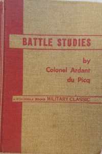 Image of Battle studies  :  Ancient And Modern Battle.