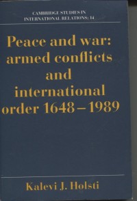 Image of Peace and war : armed conflicts and international order 1648-1989.
