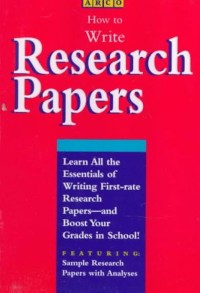 Image of How to Write Research Papers / Sharon Sorenson