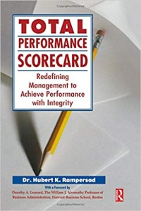 Image of Total Performance Scorecard: Redefining Management to Achieve Performance with Integrity.