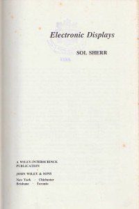 Image of Electronic Displays / Sol Sherr