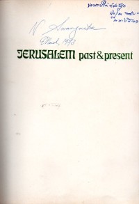 Image of Jerusalem Past & Present / edited by Naftali Arbel