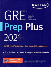 Image of Kaplan GRE Prep Plus 2021 / Kaplan