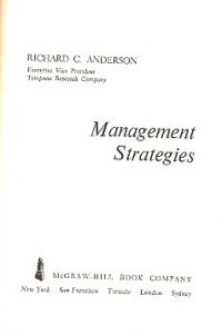 Image of Management Strategies / Richard C. Anderson