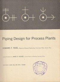 Image of Piping Design for Process Plants / Howard F. Rase