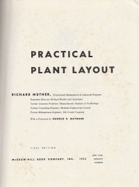 Image of Practical plant layout / Richard Muther