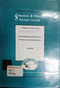 Image of The emerging geopolitics of the Asia-Pacific region / Dibb, Paul