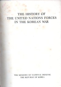 Image of The History of the United Nations Forces in the Korean War : Volume II / Ministry of National Defense, Republic of Korea