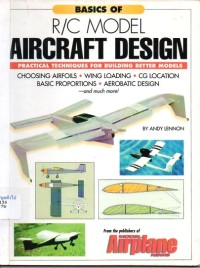 Image of Basics of R/C Model Aircraft Design : Practical techniques for building better models / Andy Lennon